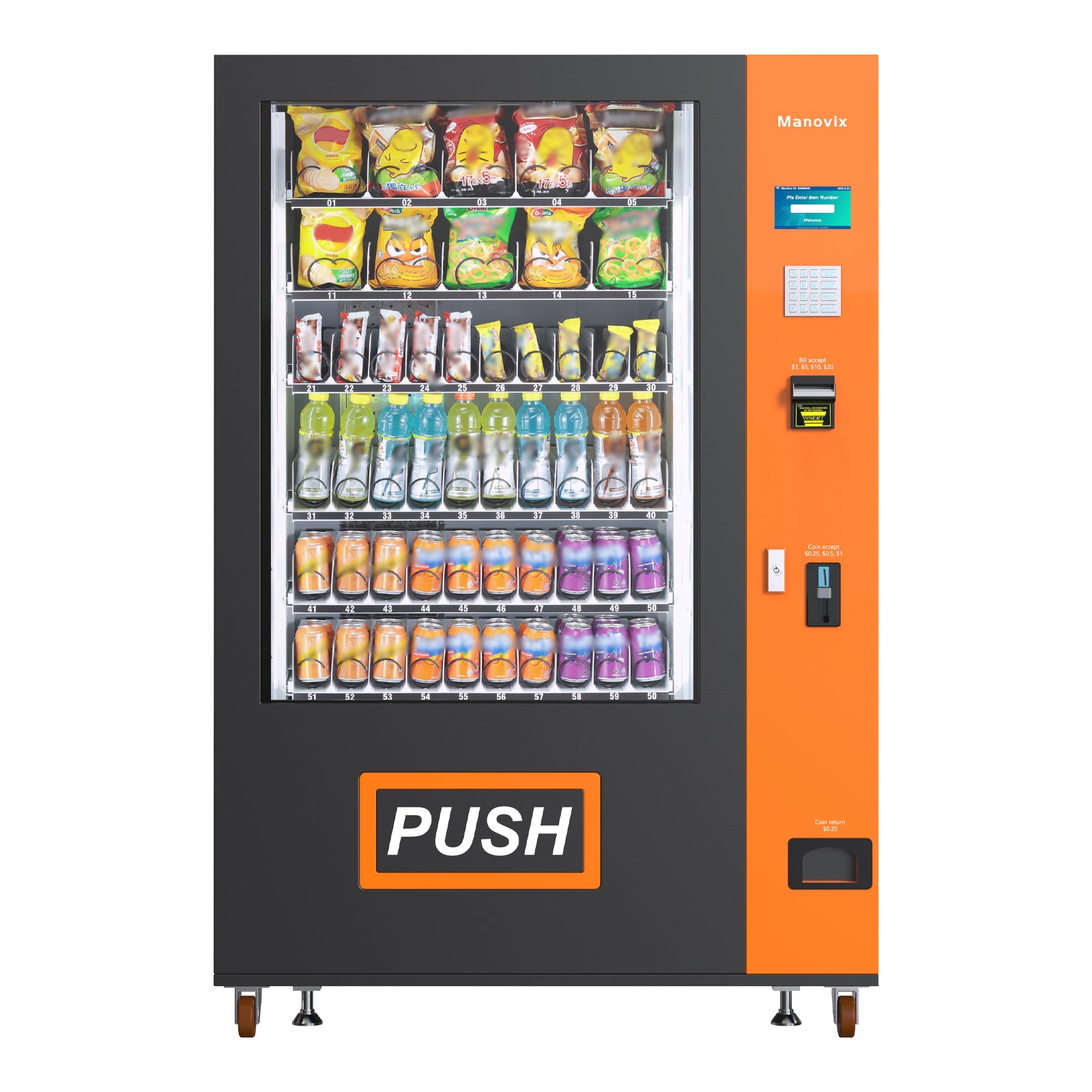 M10K1-60 slots refrigeration vending machine