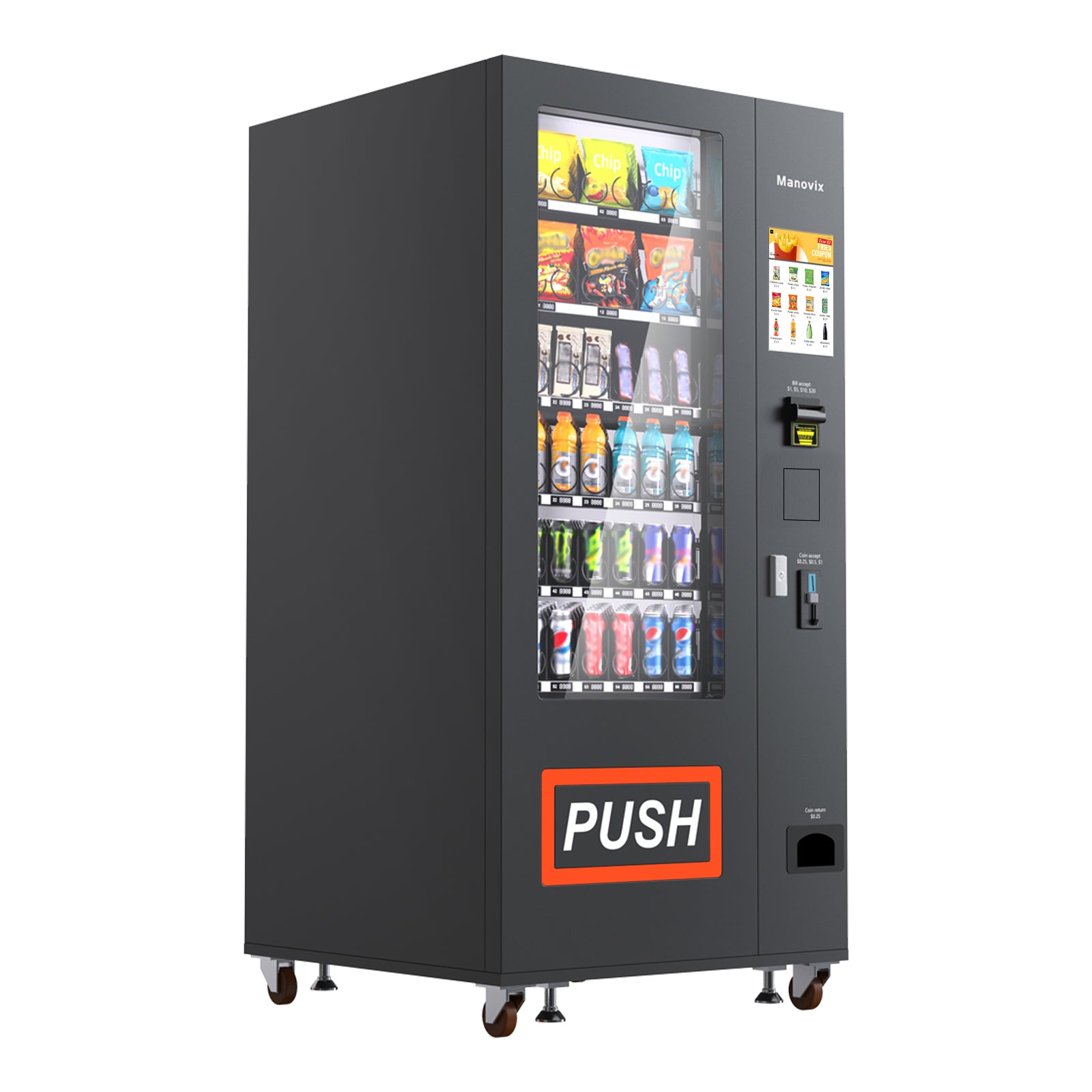 M6T-36 slots refrigeration vending machine with touch panel