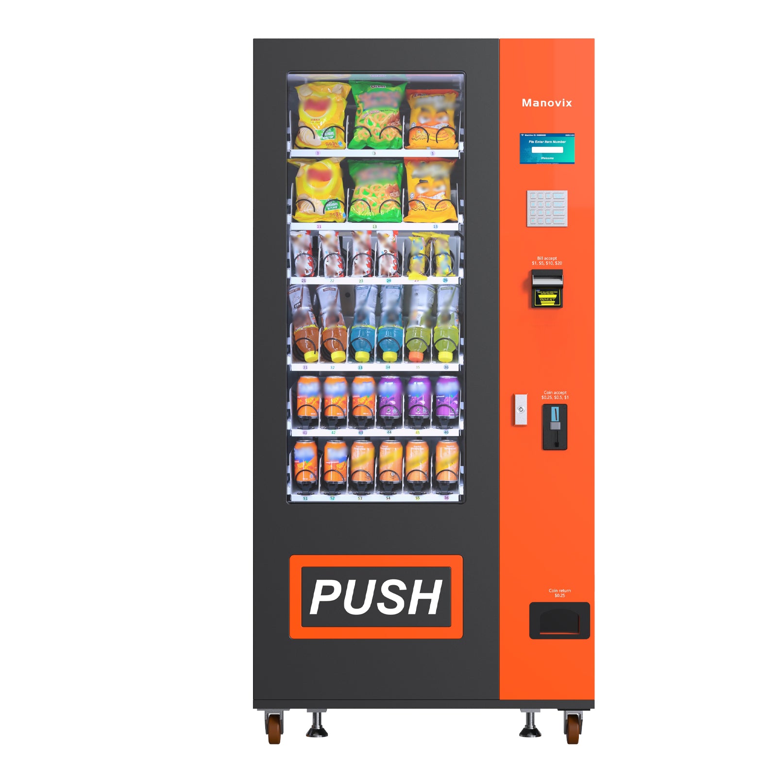 M6K1-36 slots refrigertation vending machine