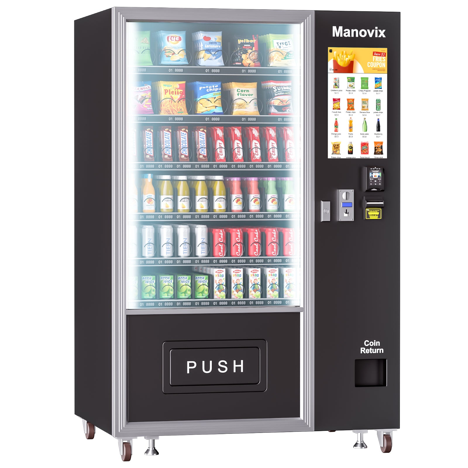 M10T-60 slots refrigeration vending machine with touch panel