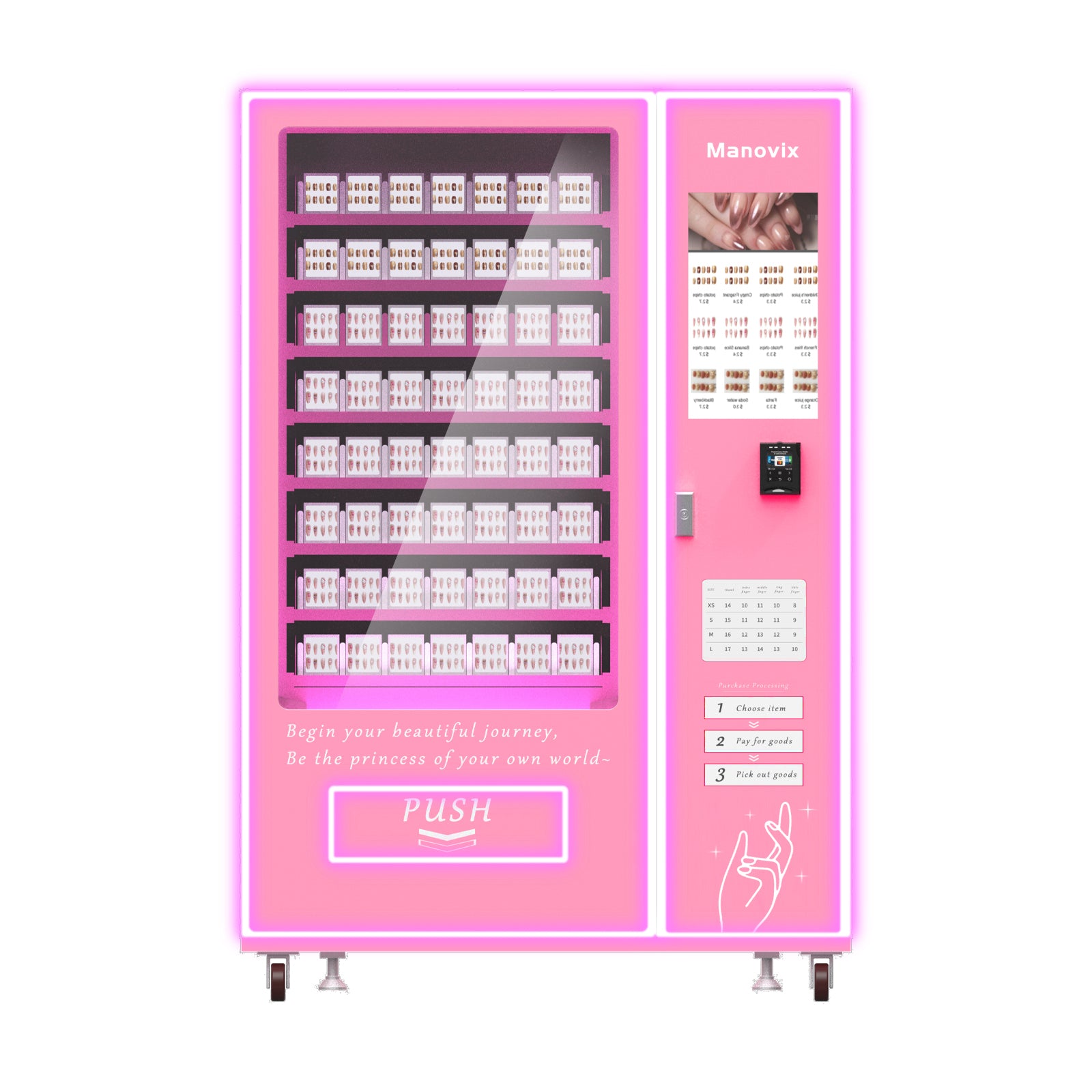 M7-56slot press-in nails vending machine