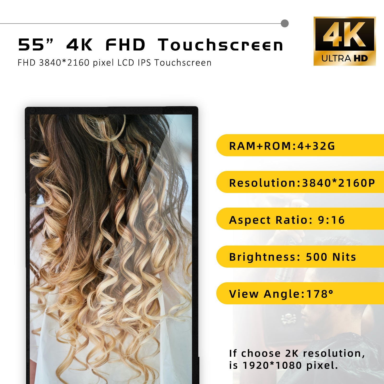 55inch 4K IPS-Digital kiosk