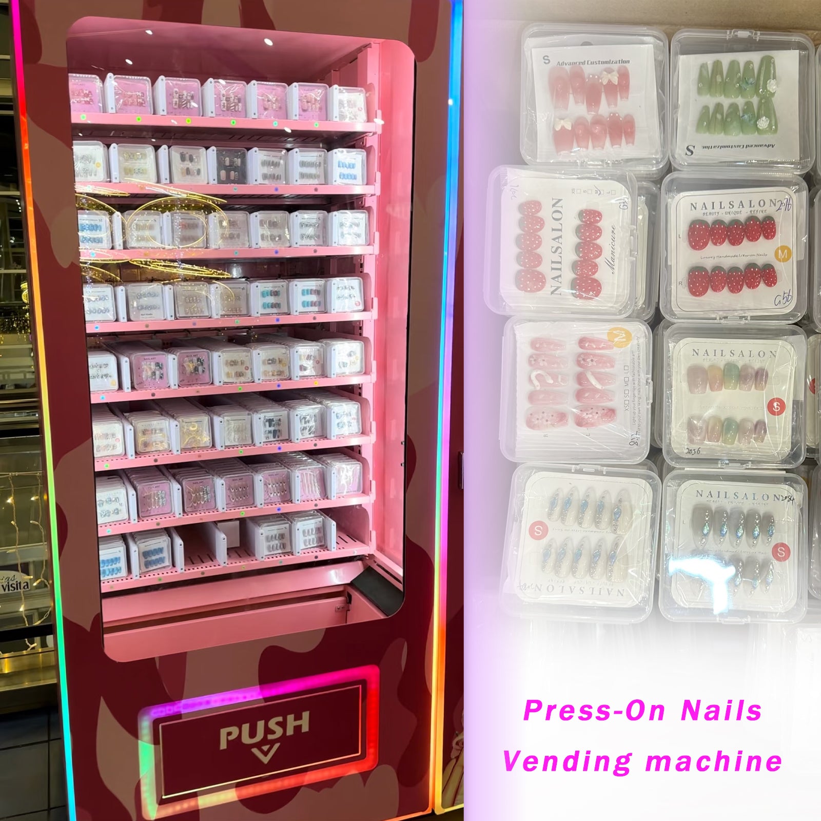 M7-56slot press-in nails vending machine