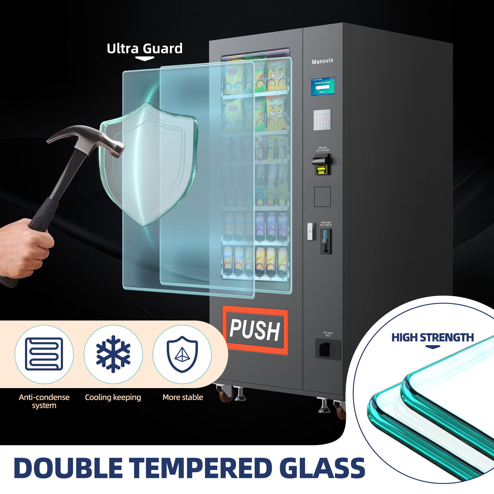 M6K-36 slots refrigertation vending machine