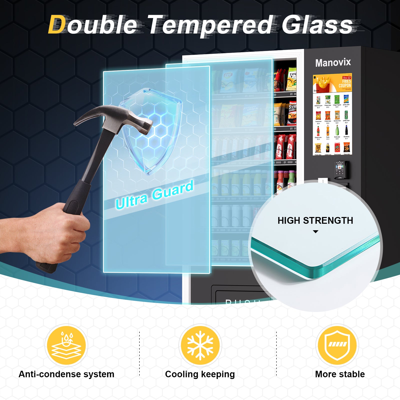 M10T-60 slots refrigeration vending machine with touch panel