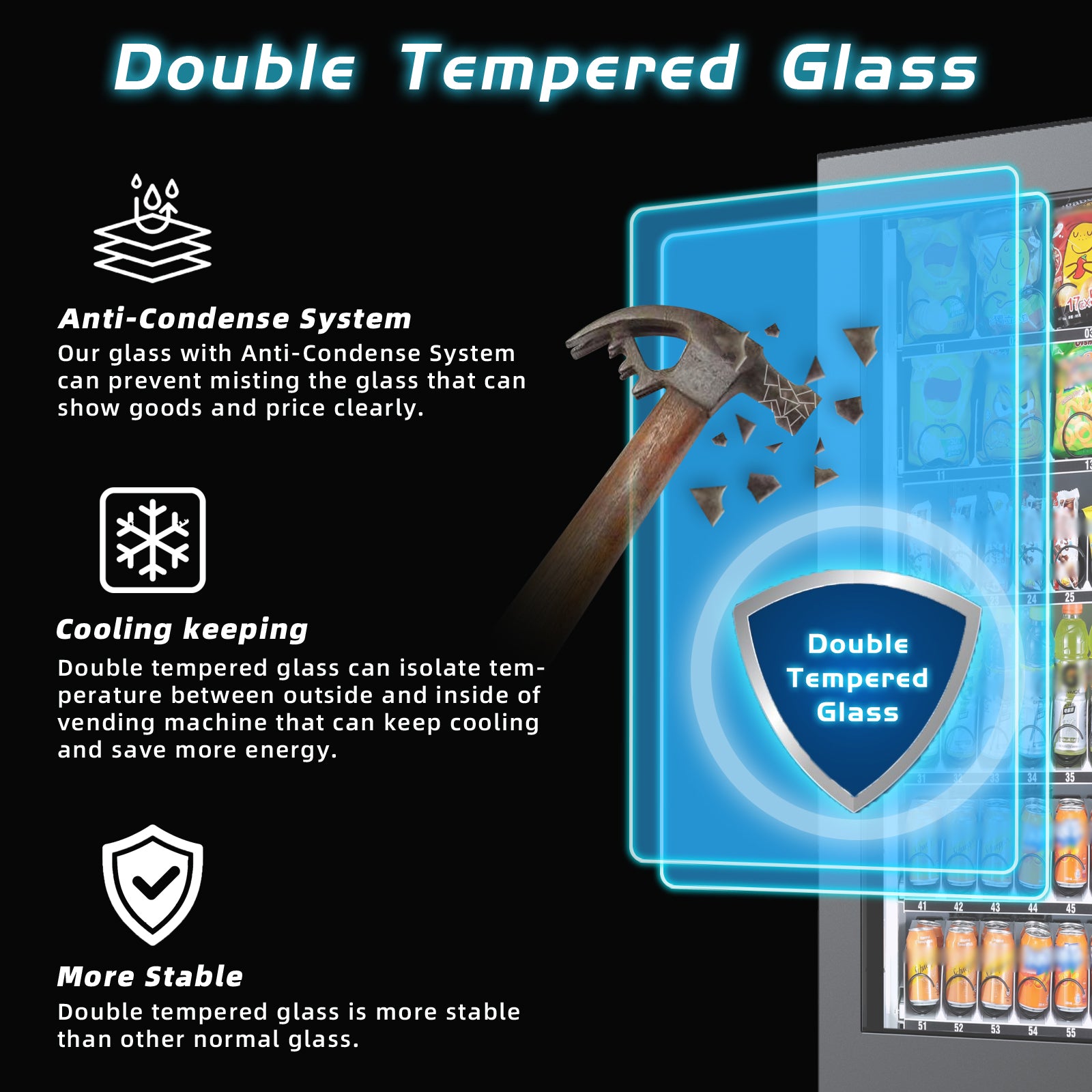 M10K1-60 slots refrigeration vending machine