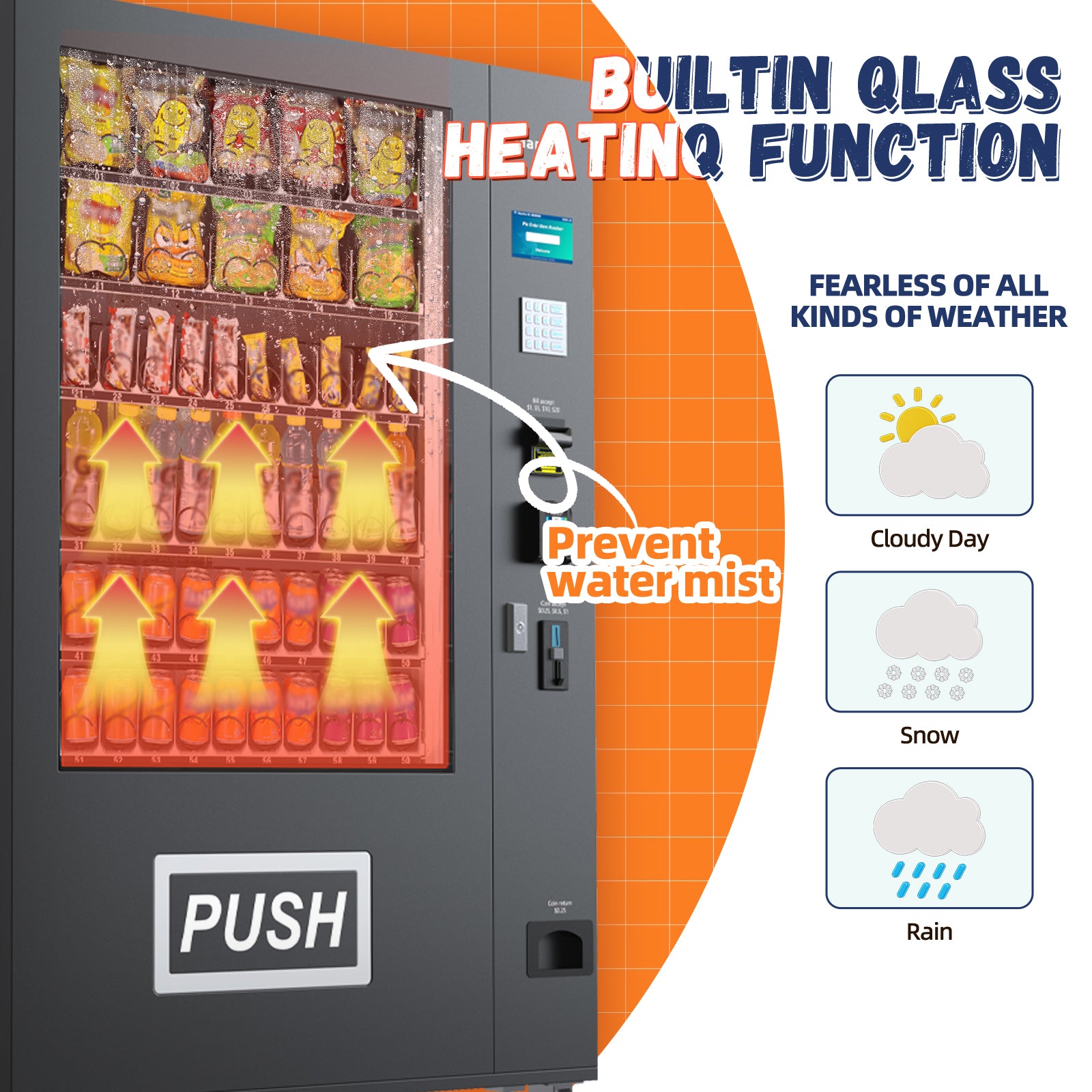 M10K-60 slots refrigeration vending machine