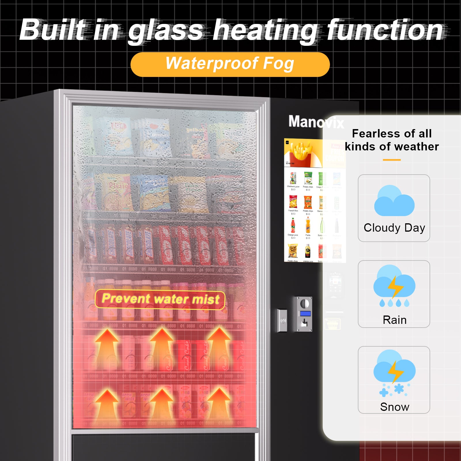 M10T-60 slots refrigeration vending machine with touch panel