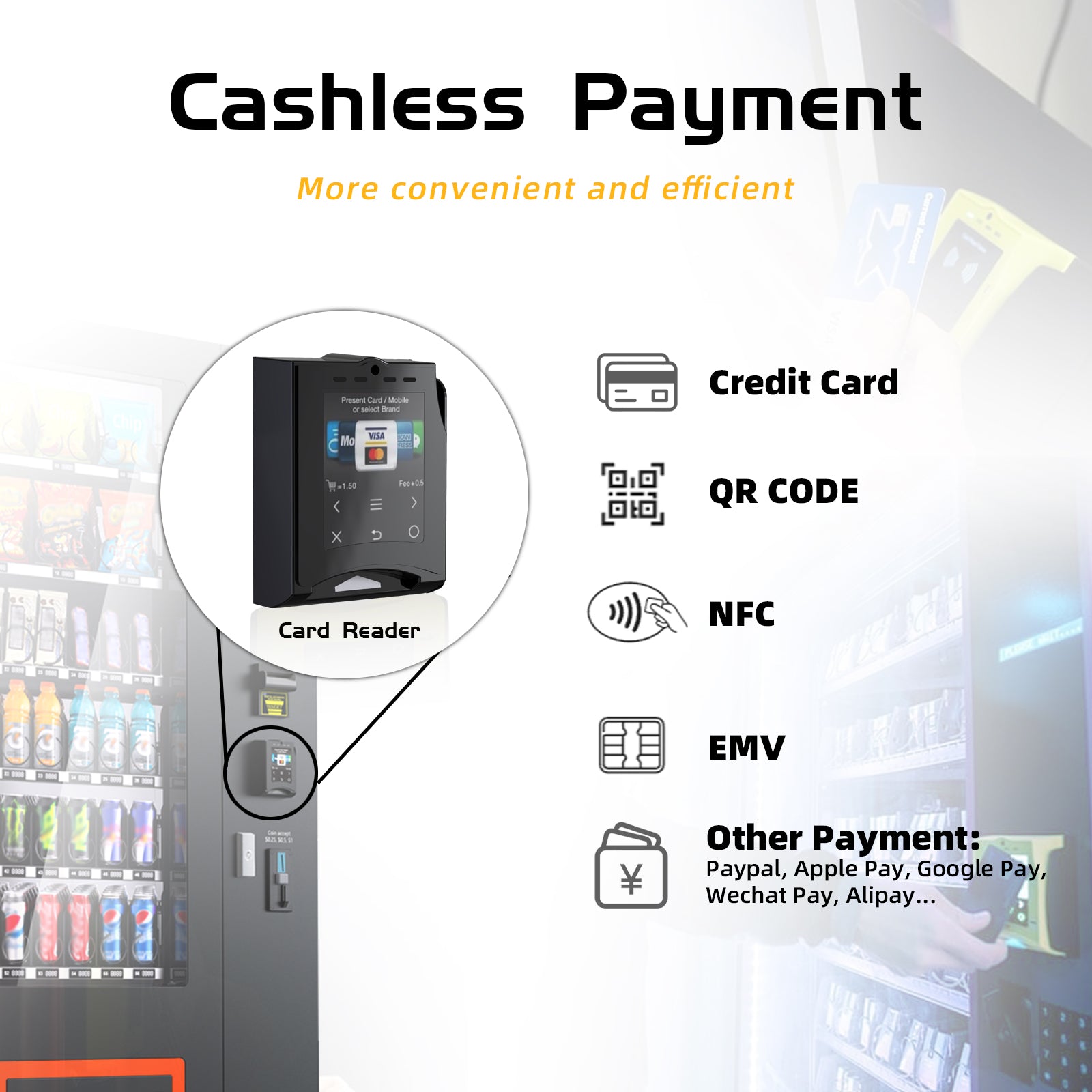 M6T-36 slots refrigeration vending machine with touch panel