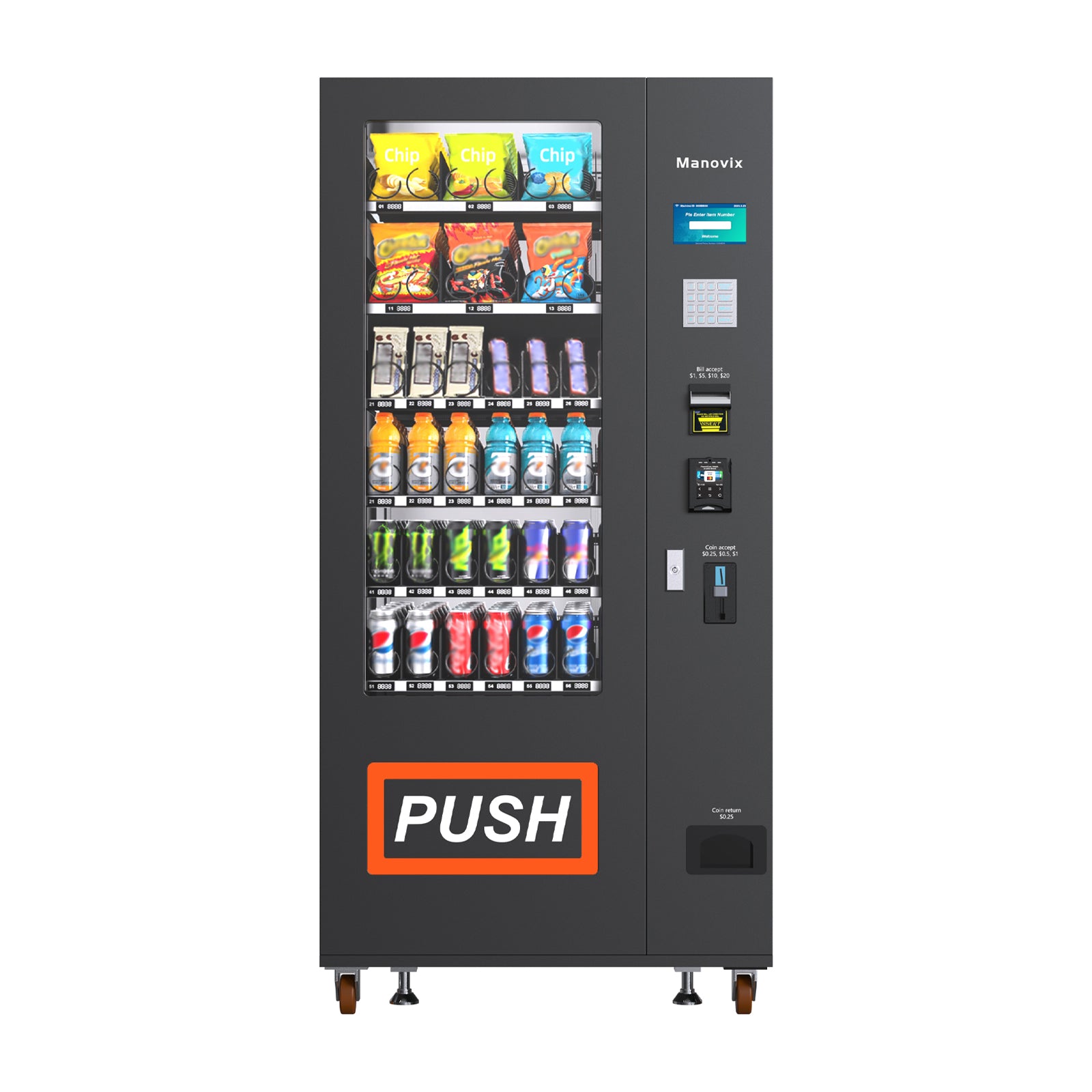 M6K-36 slots refrigertation vending machine