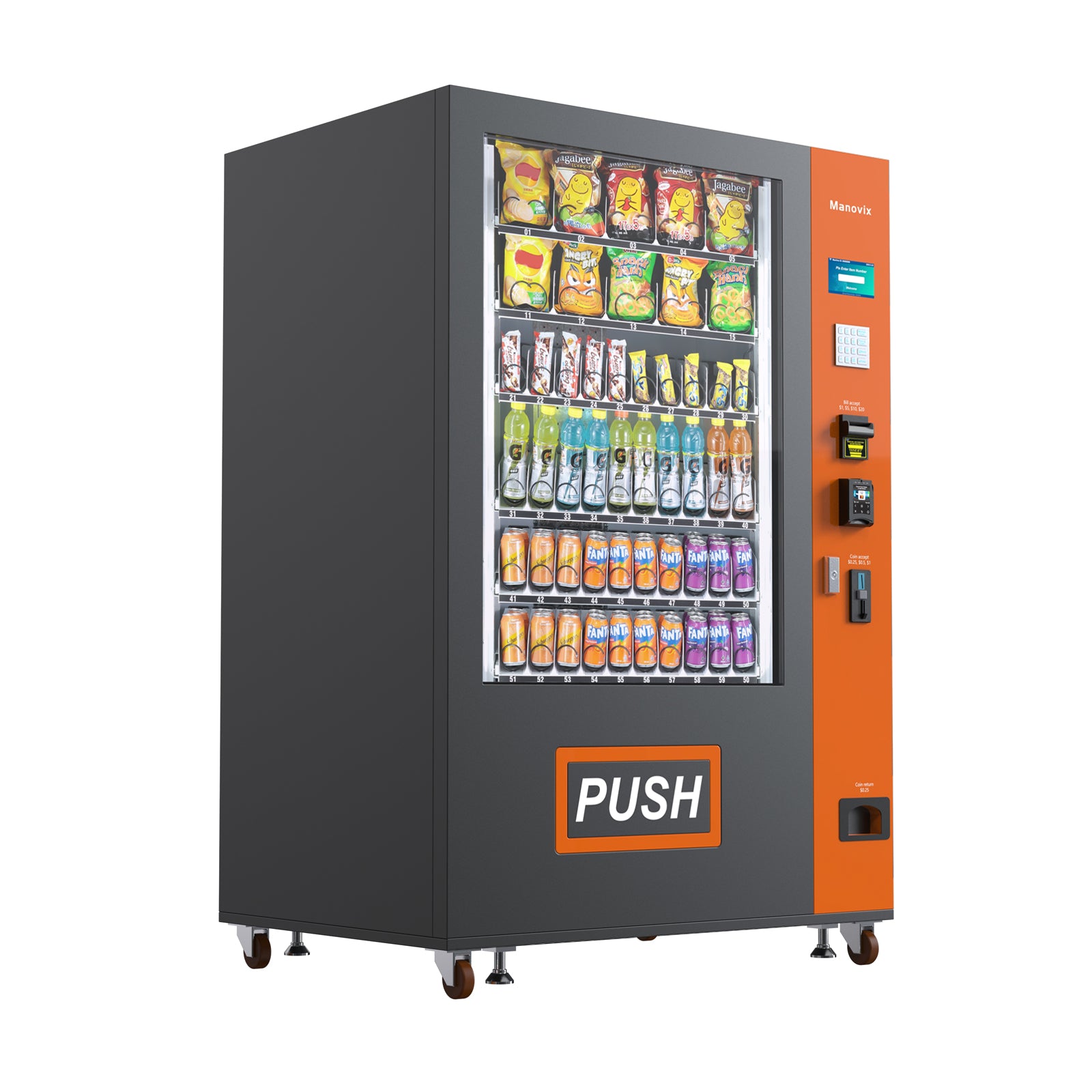 M10K1-60 slots refrigeration vending machine