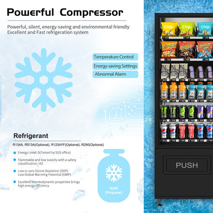 M6-vending machine with refrigeration