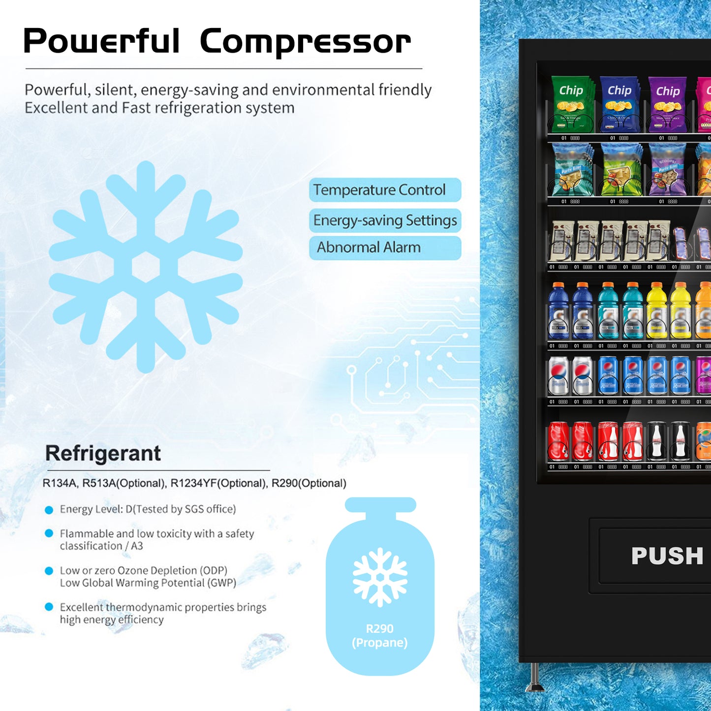 M10S-Vending machine with refrigeration