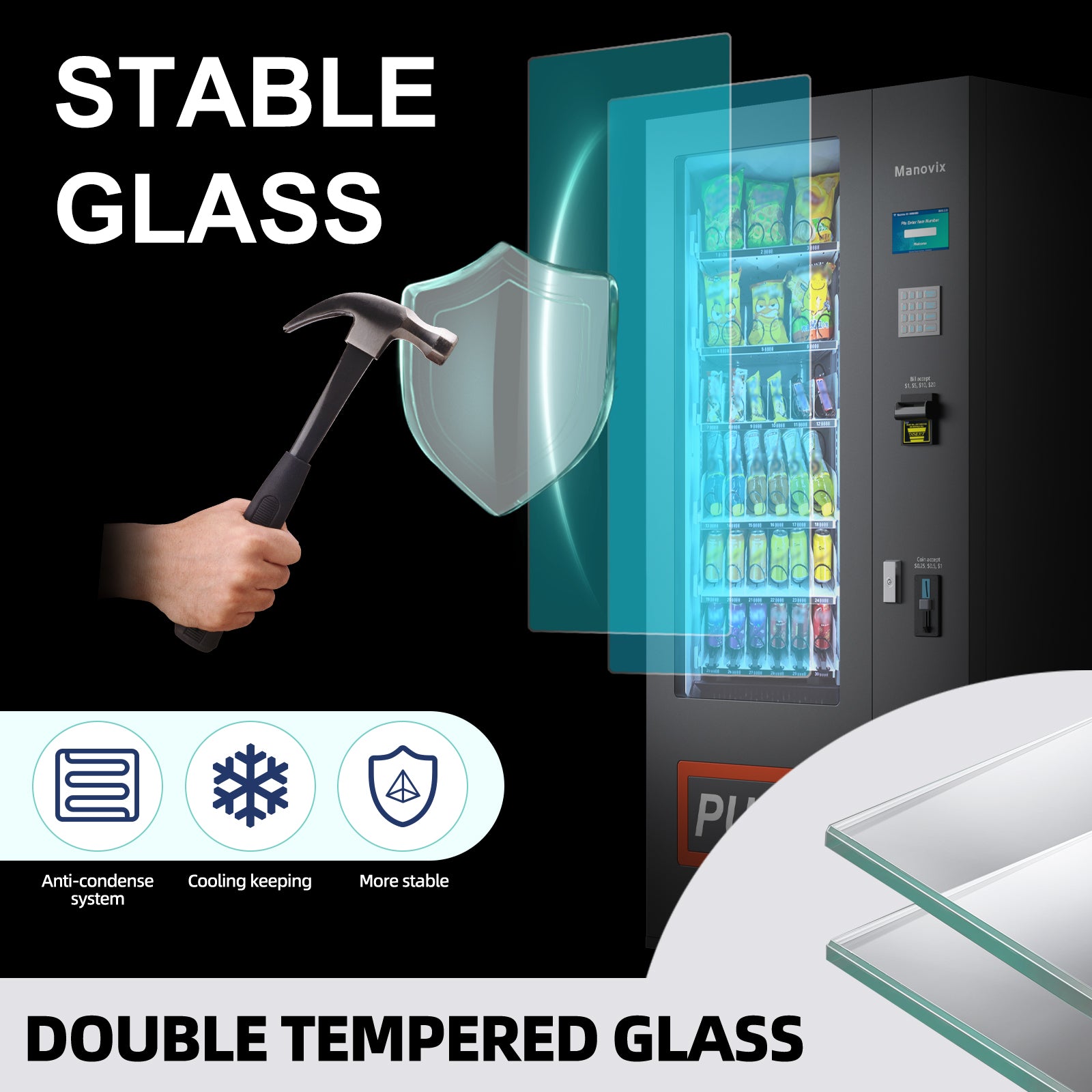 M6K-36 slots refrigertation vending machine