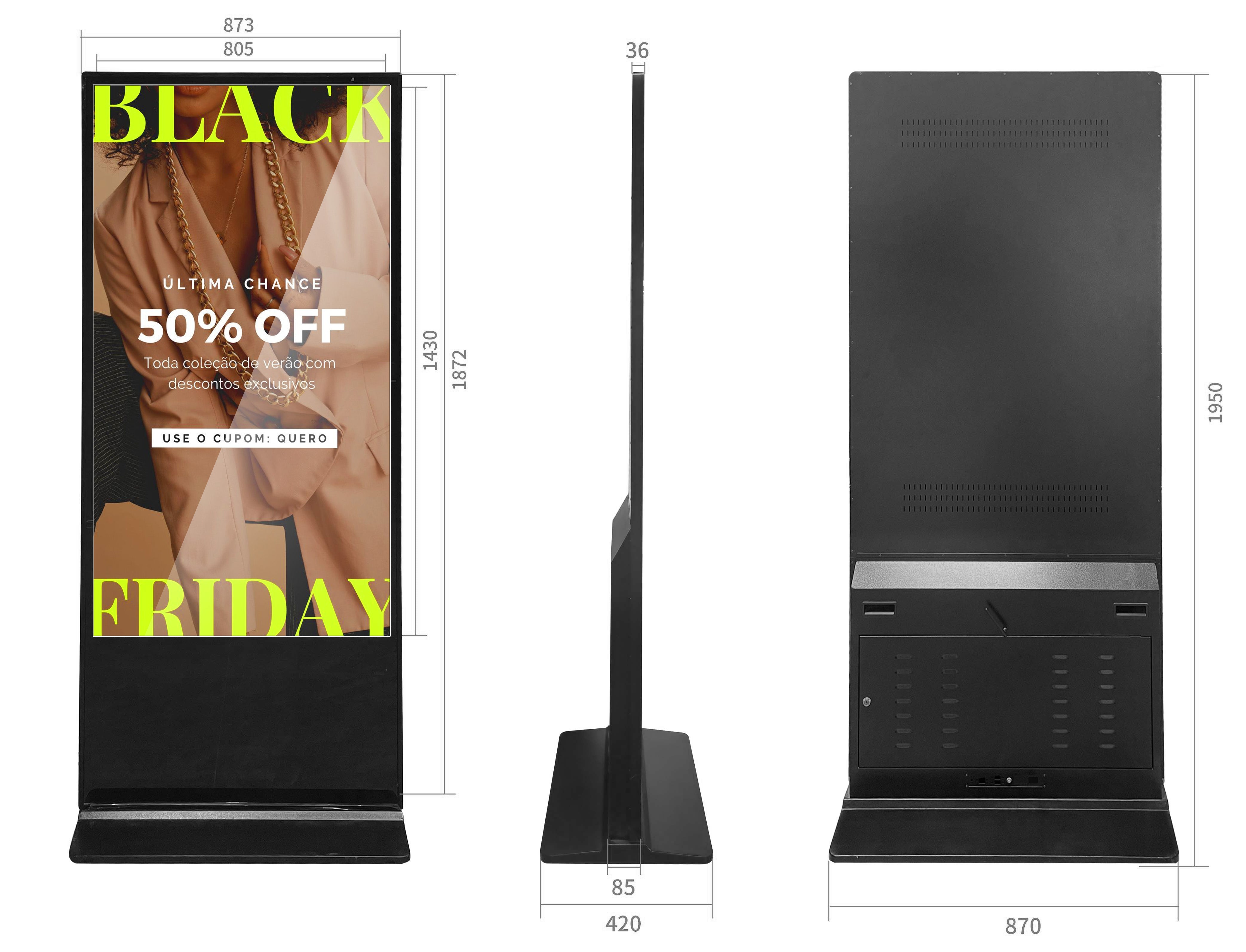 65inch 4K IPS-Digital kiosk