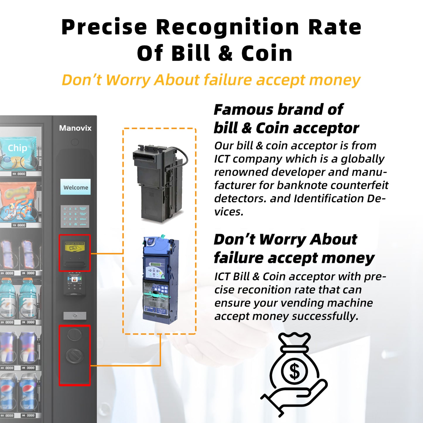 M6-vending machine with refrigeration