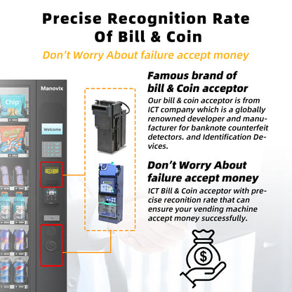 M6-vending machine with refrigeration