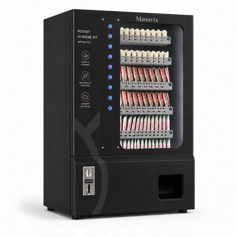 Desktop Smart Vending Machine – Compact, Multilingual, Coin & QR Payment|MW-1