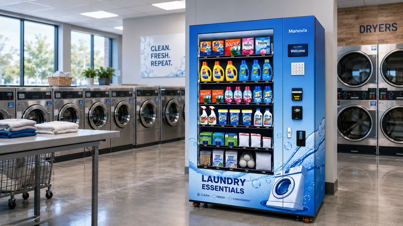 Laundry Supplies Vending Machine for Detergent, Softener & Dryer Sheets|M10K-4