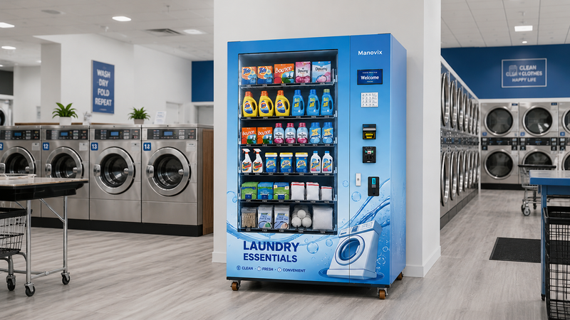Laundry Supplies Vending Machine for Detergent, Softener & Dryer Sheets|M10K-4