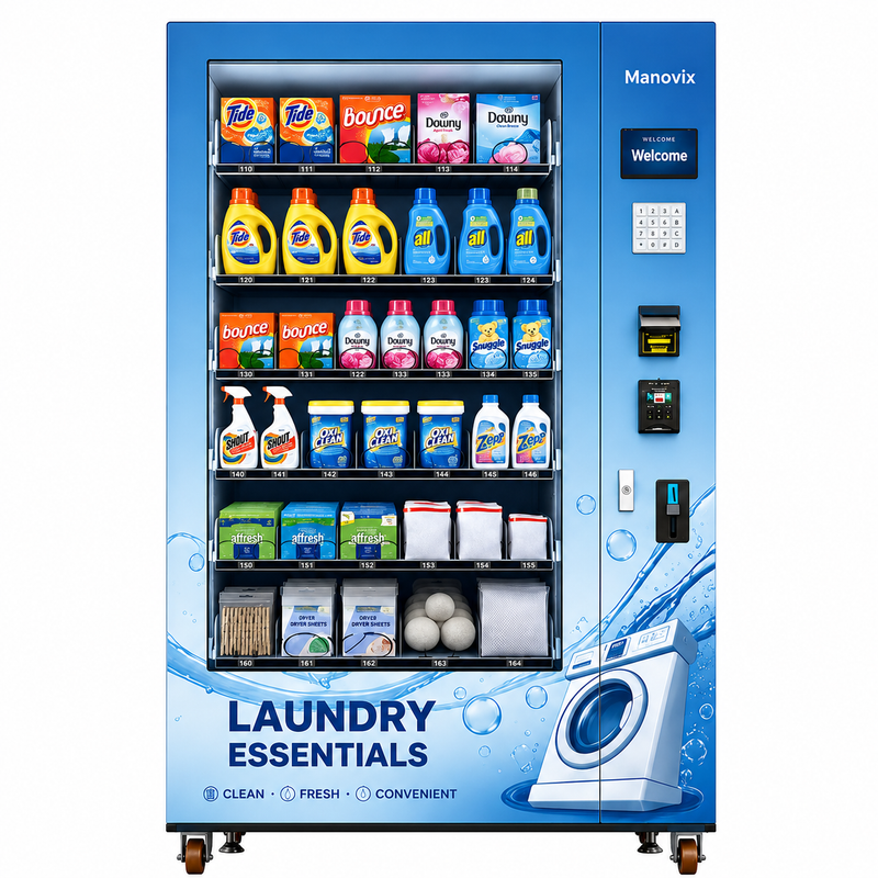 Laundry Supplies Vending Machine for Detergent, Softener & Dryer Sheets|M10K-4
