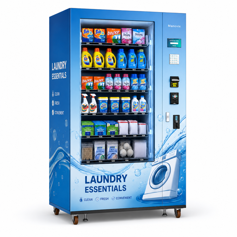 Laundry Supplies Vending Machine for Detergent, Softener & Dryer Sheets|M10K-4