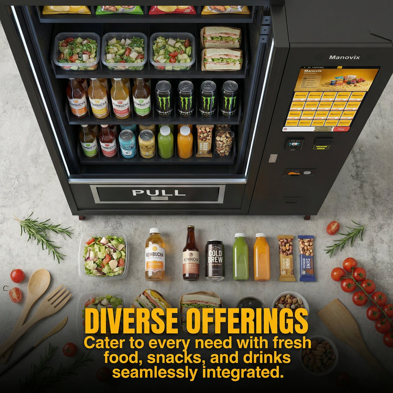 M10L-1 Fresh food combo vending machine|Manovix