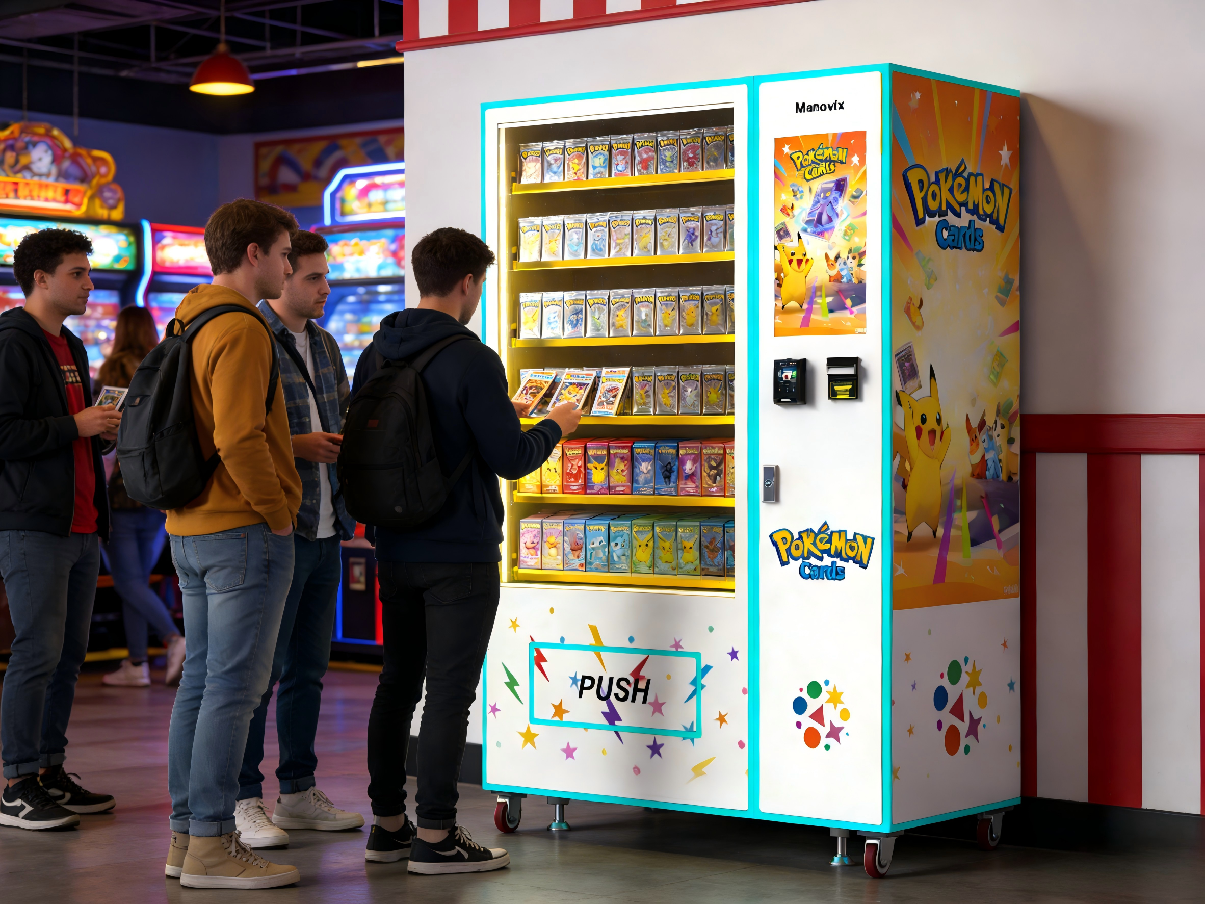 M10T-5 Pokémon cards vending machine|Manovix