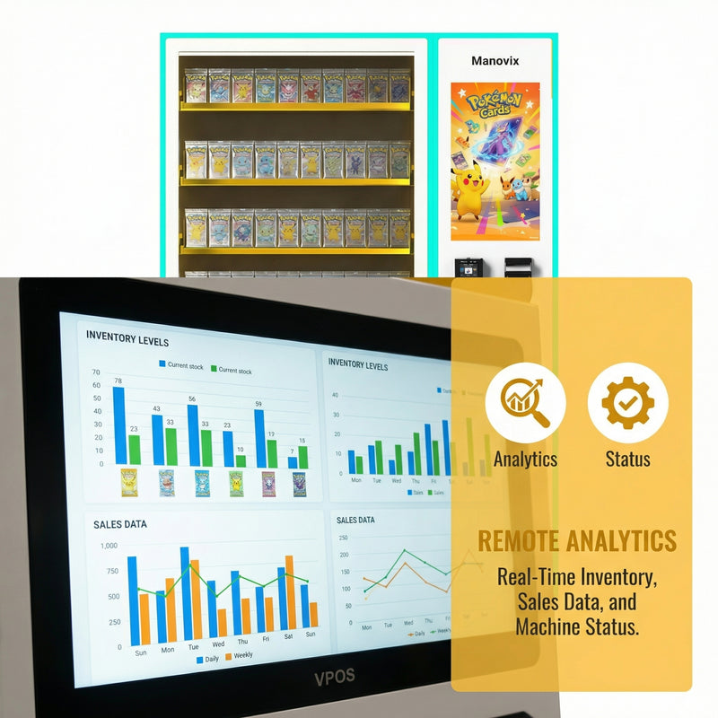 M10T-5 Pokémon cards vending machine|Manovix