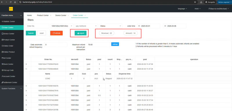M10T-1 Combo vending machine|Manovix