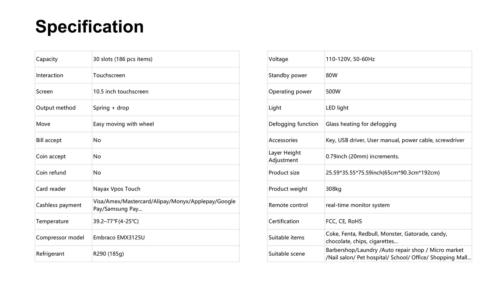 M6T-2 Combo vending machine|Manovix