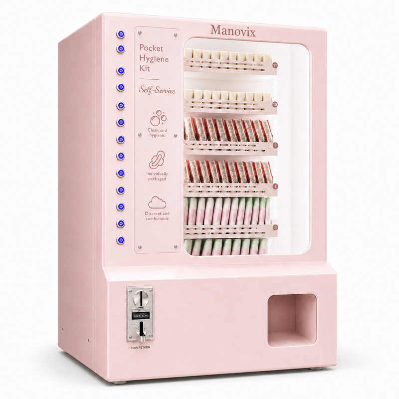 Desktop Smart Vending Machine – Compact, Multilingual, Coin & QR Payment|MW-1