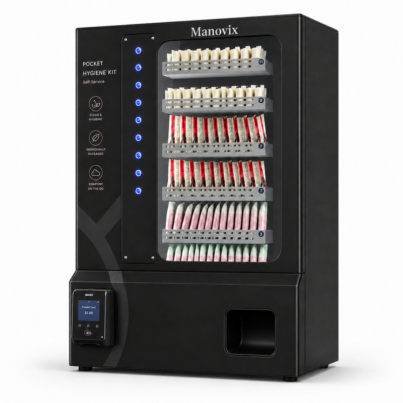 Desktop Smart Vending Machine – Compact, Multilingual, Coin & QR Payment|MW-1