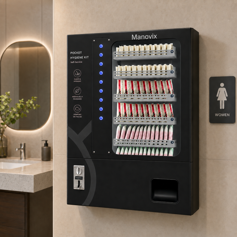 Desktop Smart Vending Machine – Compact, Multilingual, Coin & QR Payment|MW-1